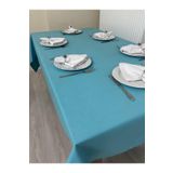 Zeren Home Sıvı Geçirmez Dertsiz Masa Örtüsü Cam Göbeği 25 Parça Set 140 X 230