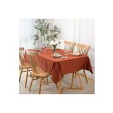Zeren Home Sıvı Geçirmez Dertsiz Masa Örtüsü Kiremit 13 Parça 160 x 400