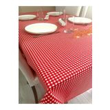 Zeren Home Sıvı Geçirmez Dertsiz Mini Piti Kare Kırmızı 100x140 cm Masa Örtüsü