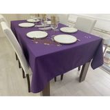 Zeren Home Sıvı Geçirmez Dertsiz Mor 160x220 cm Masa Örtüsü