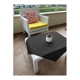 Zeren Home Sıvı Geçirmez Dertsiz Pamuk Keten Kare Masa Örtüsü 80cm x 80cm, 80 x 80, 80x80a