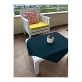 Zeren Home Sıvı Geçirmez Dertsiz Pamuk Keten Kare Masa Örtüsü 80cm x 80cm, 80 x 80, 80x80l