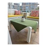 Zeren Home Sıvı Geçirmez Dertsiz Pamuk Keten Kare Masa Örtüsü 80cm x 80cm, 80 x 80, 80x80y
