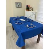 Zeren Home Sıvı Geçirmez Dertsiz Saks Mavi 140 x 170 cm Masa Örtüsü