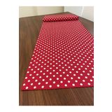 Zeren Home Sıvı Geçirmez Puantiyeli Dikdörtgen Kırmızı 40x160 cm Runner