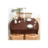 Zeren Home Sıvıya Dayanıklı Dertsiz Oval Masa Örtüsü Kahverengi 160 X 300 160 X 300