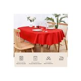 Zeren Home Sıvıya Dayanıklı Dertsiz Oval Masa Örtüsü Kırmızı 160 X 240 160 X 240