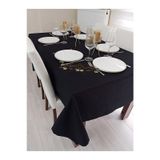 Zeren Home Siyah Sıvıya Dayanıklı Dertsiz Masa Örtüsü