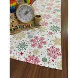 Zeren Home Yılbaşı Temalı Yıldız Detaylı Dikdörtgen Runner 40 x 150