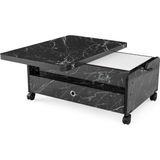 Zerenland 61 Akıllı Sehpa, Sihirli Sehpa, Fonksiyonel Orta Sehpa, Açılabilir Sehpa, 6 Boyutlu Sehpa 90*60CM - SİYAH MERMER, - RENKLER