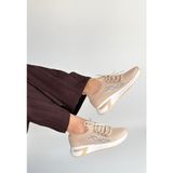 Zerenyus Belan Bej Triko Slip On Bağcıklı Spor Ayakkabı