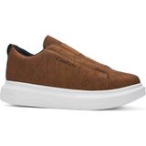 Zerenyus Comfortlas Lastikli Erkek Spor Ayakkabı Günlük Sneaker - Taba