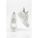 Zerenyus Fusion Yüksek Kalite Triko Slip-On Rahat Erkek Spor Ayakkabı Beyaz