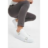 Zerenyus ZRC191 Yüksek Kalite Kemer Detaylı Şık Günlük Erkek Sneaker Beyaz