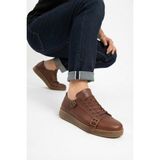 Zerenyus ZRC191 Yüksek Kalite Kemer Detaylı Şık Günlük Erkek Sneaker Taba