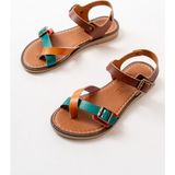 Zerenyus ZRİN-091 Premium Renkli Ortopedik Hakiki Deri Kadın Sandalet