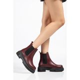 Zerenyus ZRİN812-2137 Premium Bordo Lastikli Günlük Kadın Bot