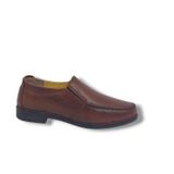 Zerhan 044 Erkek Taba Hakiki Deri Poli Taban Loafer Ayakkabı