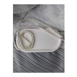 zeri store Beton Tray Mum, Takı Ve Saksı Altlığı Oval Tepsi - Beyaz