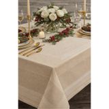 Zeria Home Dertsiz Su Geçirmez Jakarlı Polyester Yemek Masa Örtüsü