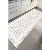Zeria Home Kaymaz Taban Yıkanabilir Dijital Baskı Mutfak Halısı Halı Yolluk