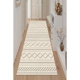 Zeria Home Yıkanabilir Kaymaz Baskılı Koridor Halısı Halı Yolluk