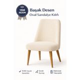 zerıf moda A Kalite Başak Desenli Sandalye Kılıfı Likralı Esnek Yıkanabilir Tam Uyumlu Şık Örtü