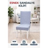 zerıf moda Esnek Sandalye Kılıfı Lastikli Yıkanabilir Kaymaz Leke Tutmaz Sandalye Örtüsü Modern Desen