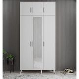 Zerka Concept Açelya Beyaz 105 cm M5 Portmanto