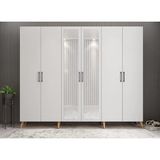 Zerka Concept Açelya Çam Beyaz 240 cm M6 Portmanto