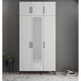 Zerka Concept Açelya Füme Beyaz 120 cm M5 Portmanto