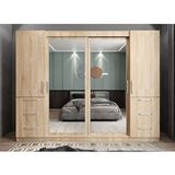 Zerka Concept Bella Sürgü Kapaklı Meşe 240 cm Gardrop