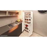 Zerka Concept Bern Mdf 6 Raflı Çok Amaçlı Mutfak Banyo Ayakkabılık Dolabı 70 cm - Beyaz