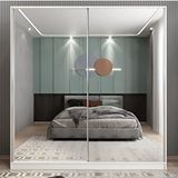 Zerka Concept Bodrum Sürgü Kapaklı Beyaz 180 cm Gardrop