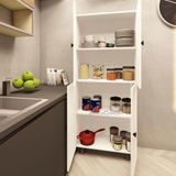 Zerka Concept Evora Mdf 4 Raflı Çok Amaçlı Mutfak Banyo Ayakkabılık Dolap 60cm