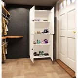 Zerka Concept Faro Mdf 4 Raflı Çok Amaçlı Mutfak Banyo Ayakkabılık Dolap 50cm