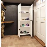 Zerka Concept Faro Mdf 4 Raflı Çok Amaçlı Mutfak Banyo Ayakkabılık Dolap 70cm