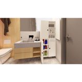 Zerka Concept Gris %100 Mdf 6 Raflı Çok Amaçlı Mutfak Banyo Ayakkabılık Dolabı 50 CM