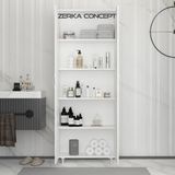 Zerka Concept Mut Mdf 4 Raflı Çok Amaçlı Mutfak Banyo Ayakkabılık Dolap 70 cm - Beyaz