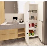 Zerka Concept Mut Mdf 4 Raflı Çok Amaçlı Mutfak Banyo Ayakkabılık Dolap 70cm