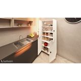 Zerka Concept Natura Çok Amaçlı Mutfak Banyo Ayakkabılık Dolabı 60 cm 6 Bölmeli - Beyaz
