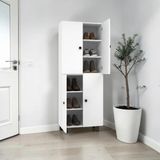 Zerka Concept Panta Mdf 6 Raflı Çok Amaçlı Mutfak Banyo Ayakkabılık Dolap 50 cm - Beyaz