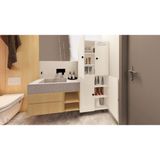 Zerka Concept Piento Çok Amaçlı Mutfak Banyo Ayakkabılık Dolabı 180 cm 6 Bölmeli - Beyaz
