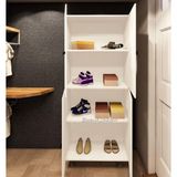 Zerka Concept Rana Tamamı Mdf 4 Raflı Çok Amaçlı Mutfak Banyo Ayakkabılık Dolabı 50 Cm