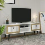 Zerka Concept Sandro Beyaz-Altın Tv Ünitesi
