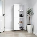 Zerka Concept Sarvel Mdf 4 Raflı Çok Amaçlı Mutfak Banyo Ayakkabılık Dolap 70 cm - Beyaz