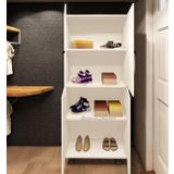 Zerka Concept Sarvel Mdf 4 Raflı Çok Amaçlı Mutfak Banyo Ayakkabılık Dolap 70cm