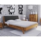 Zerka Concept Şehzade Ladin Masif Ahşap Başlıklı Karyola 150 x 200 cm - Naturel