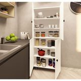 Zerka Concept Tamamı Mdf 6 Raflı Çok Amaçlı Mutfak Banyo Ayakkabılık Dolabı 70 cm