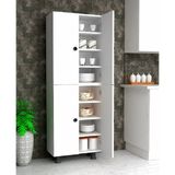 Zerka Concept Ural 8 Raflı Çok Amaçlı Mutfak Banyo Ayakkabılık Dolabı 70 cm - Suntalam